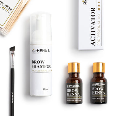 purHENNA® | Brow Henna Pack | Mid-Brown